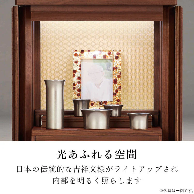 仏壇 ガラ ダーク 麻の葉 高さ40cm - Image 7