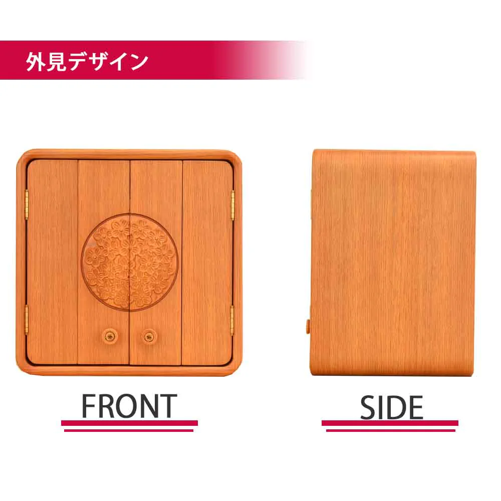 仏壇 花鞠2 (はなまり) ナラライト 高さ35cm 仏具セットA - Image 8