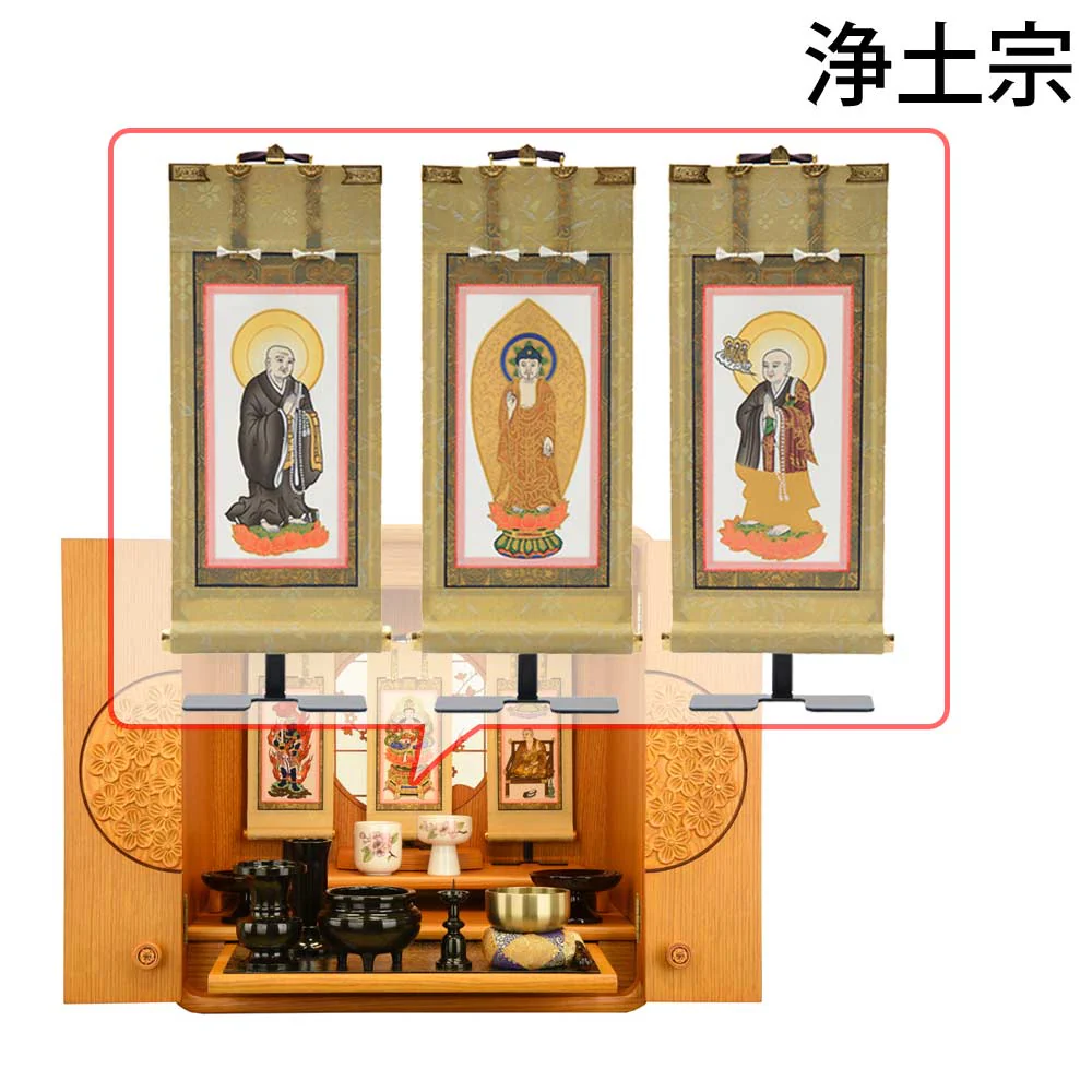 仏壇 花鞠Ⅱ (はなまり) ナラライト 高さ45cm 仏具セットC - Image 19