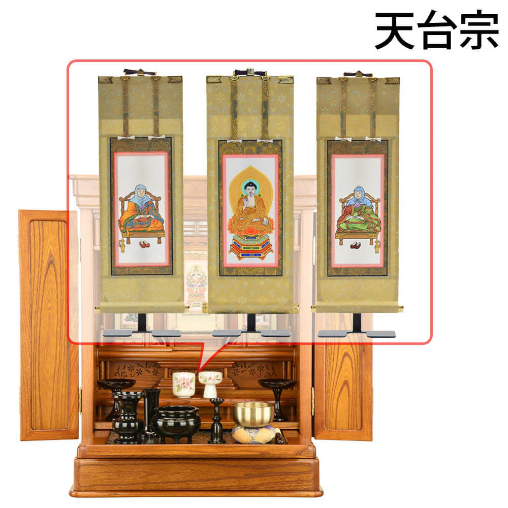 仏壇 露音 (つゆのね) 欅 高さ70cm 仏具セットC - Image 14