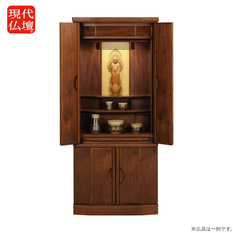 仏壇 メヌエット ウォールナット 高さ128cm