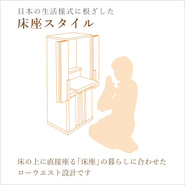 仏壇 エンブレム ホワイト 高さ120cm - Image 10