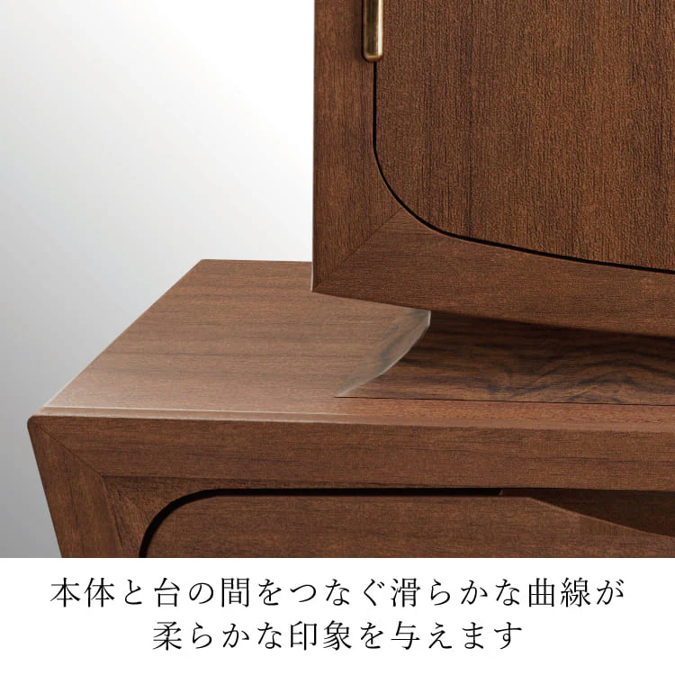 仏壇 クレール パドレ ウォールナット 高さ160cm - Image 5
