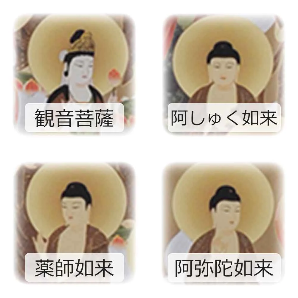 床掛軸 十三仏 平安 4尺 - Image 6