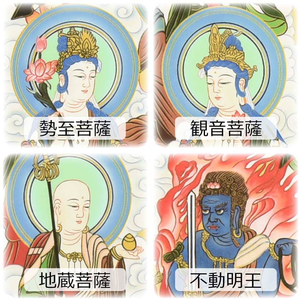 床掛軸 真言十三仏 桃山 4尺 - Image 6