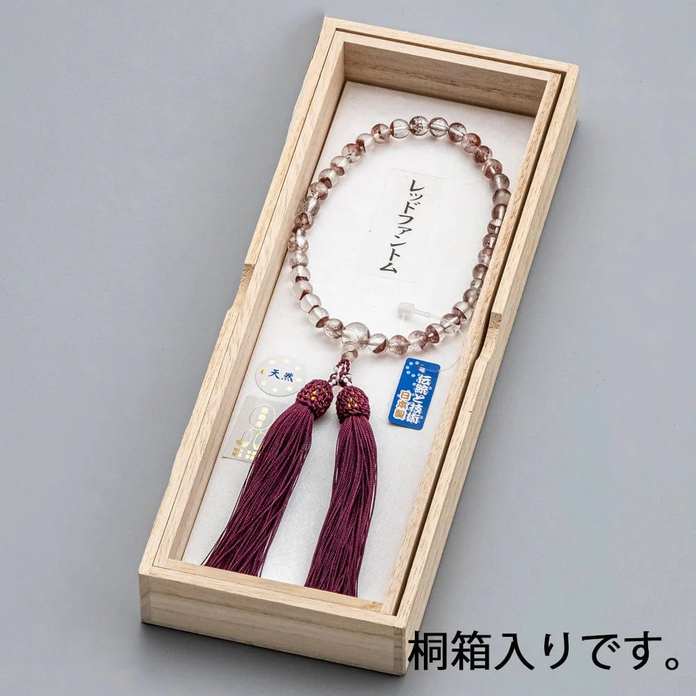 数珠 レッドファントム 共仕立 頭付正絹弥勒房 - Image 5