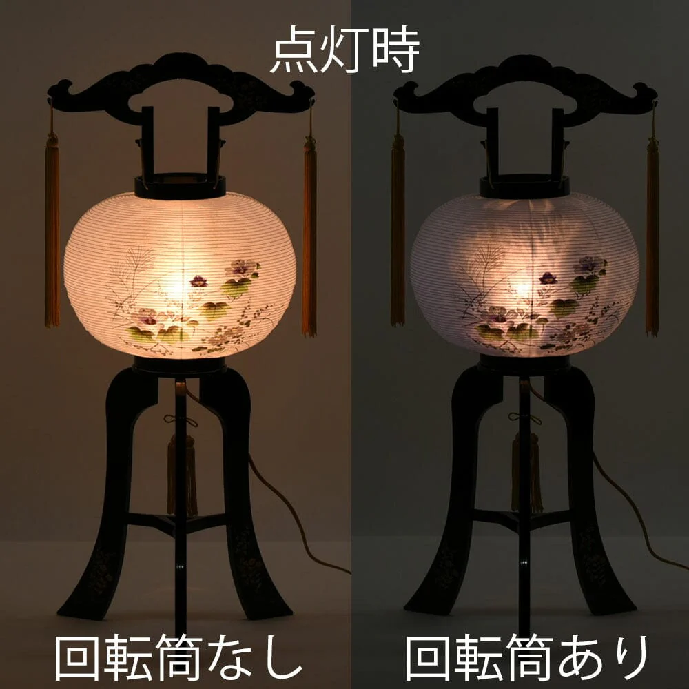 回転 9号 黒蒔絵 芙蓉 - Image 5