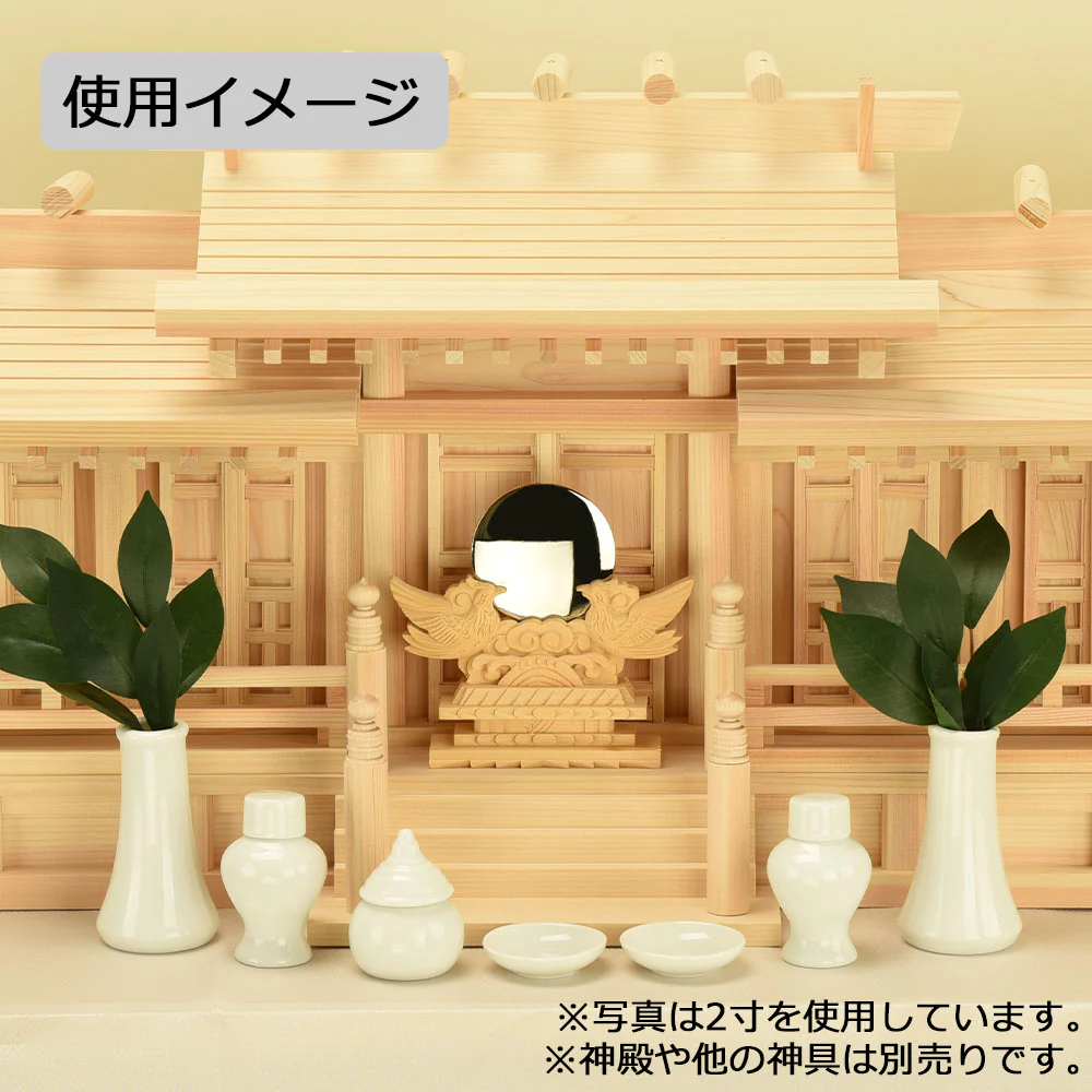 神具 御神鏡 鳳凰彫 2.0寸 - Image 3