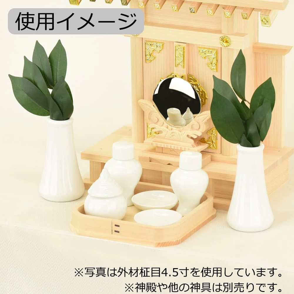 神具 折敷 木曽ひのき 5.0寸 - Image 3