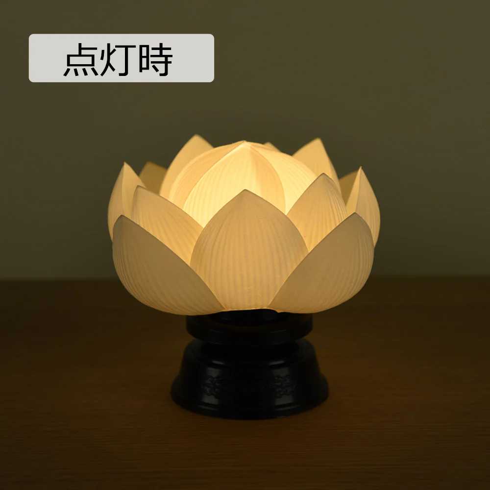 霊前灯 華蓮 総白 対 - Image 3