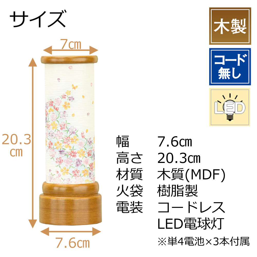 新型 民芸灯 蝶なでしこ - Image 2