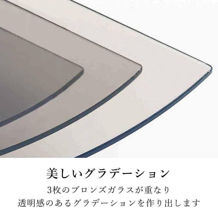 クリスタルステージ ミニ ブロンズガラス 高さ33cm - Image 4