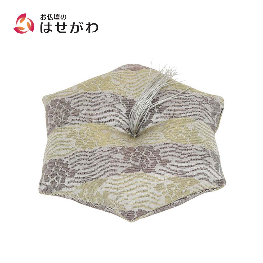 新名物裂 リン布団 大 銀ネズ 荒磯紋