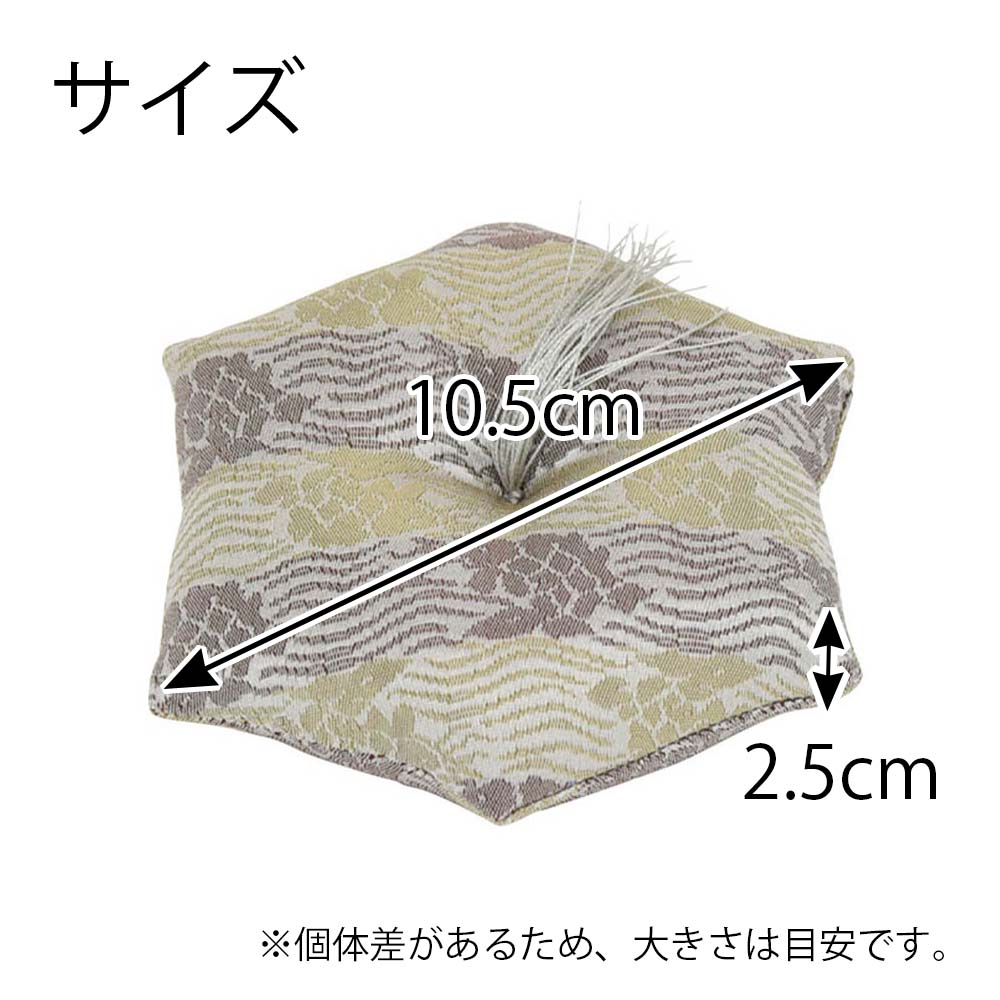 新名物裂 リン布団 大 銀ネズ 荒磯紋 - Image 2