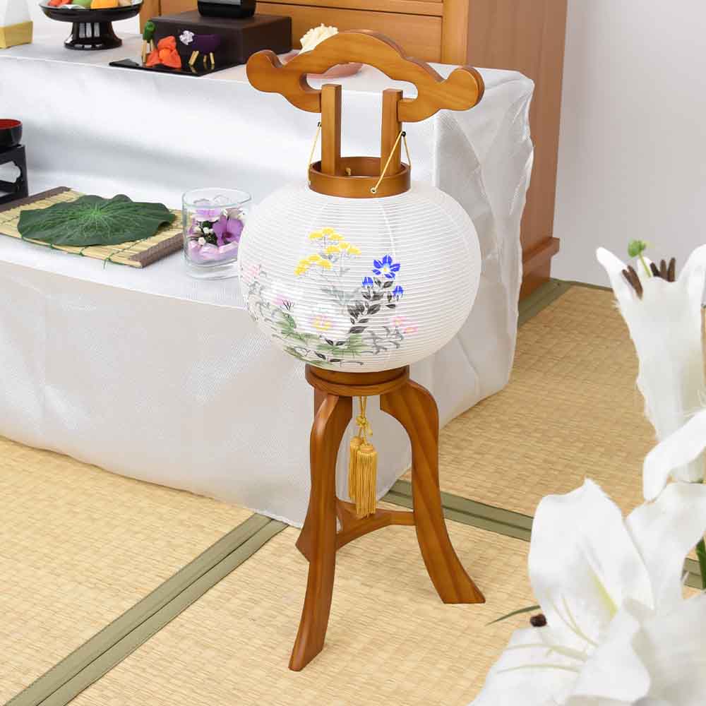 姫行灯 8号 芙蓉に女郎花 - Image 3