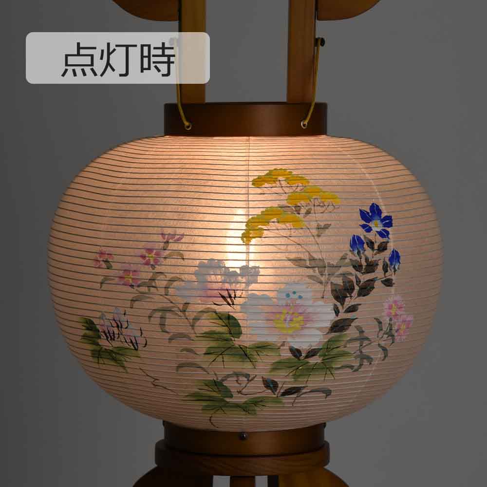 姫行灯 8号 芙蓉に女郎花 - Image 5