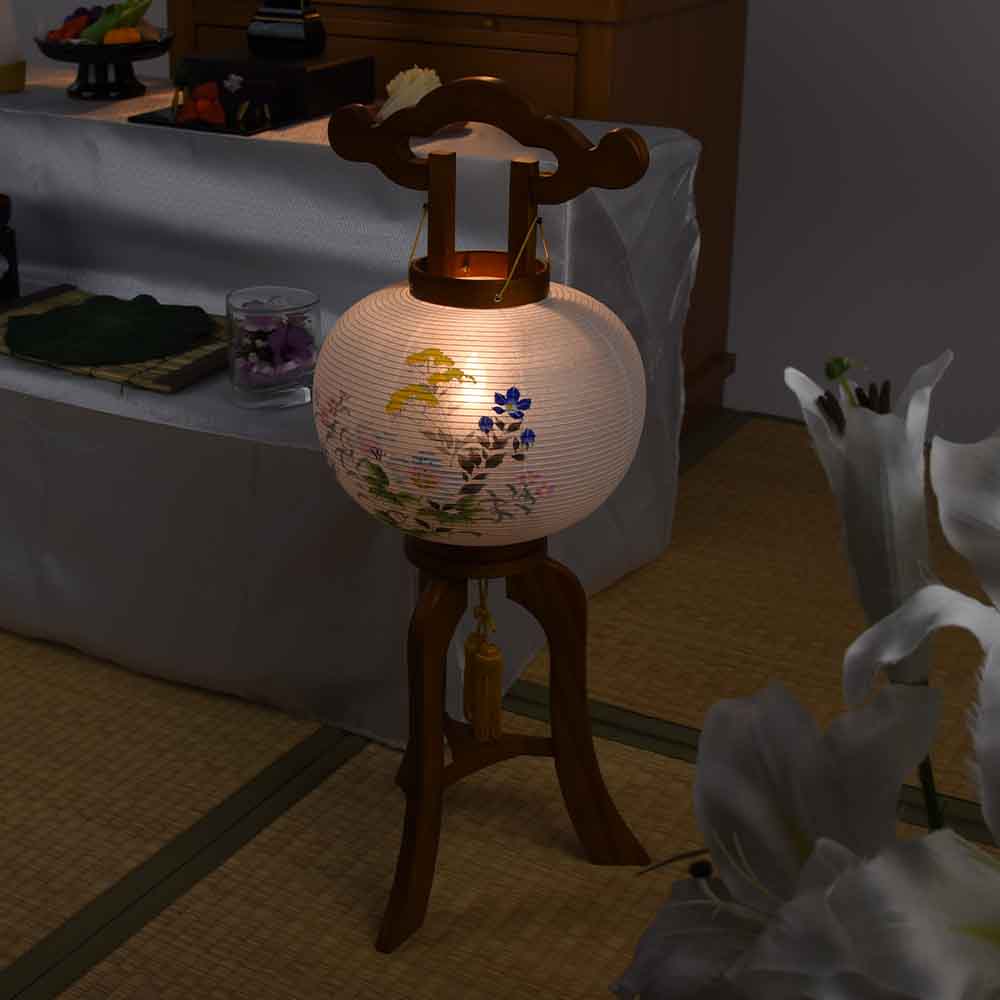 姫行灯 8号 芙蓉に女郎花 - Image 6