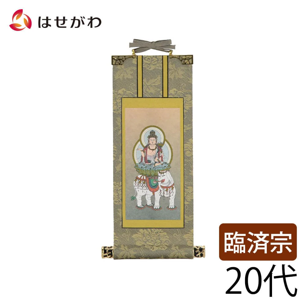 掛軸 臨済 雅 普賢菩薩 20代