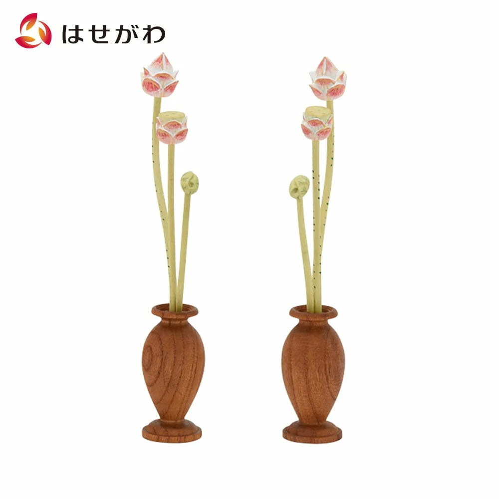 小常花 木製彩色 3本立 木製華瓶付