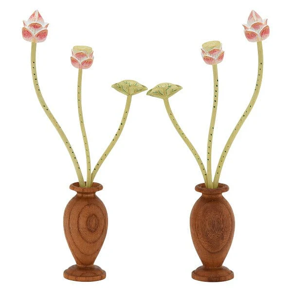 小常花 木製彩色 3本立 木製華瓶付 - Image 3