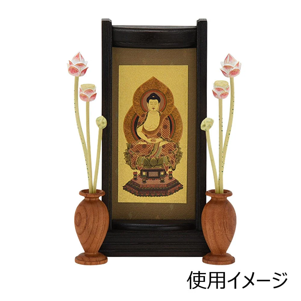 小常花 木製彩色 3本立 木製華瓶付 - Image 5