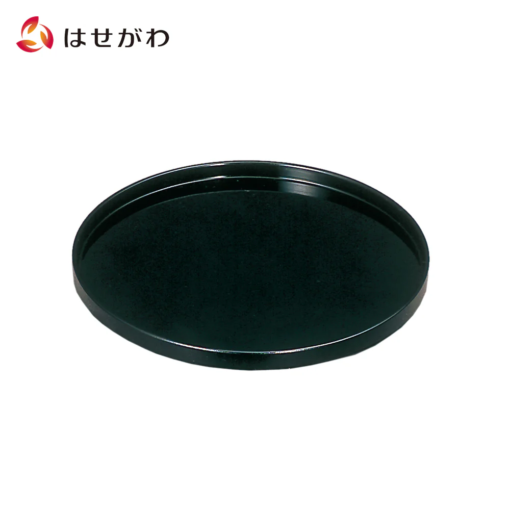 切立丸盆 黒 7.0寸