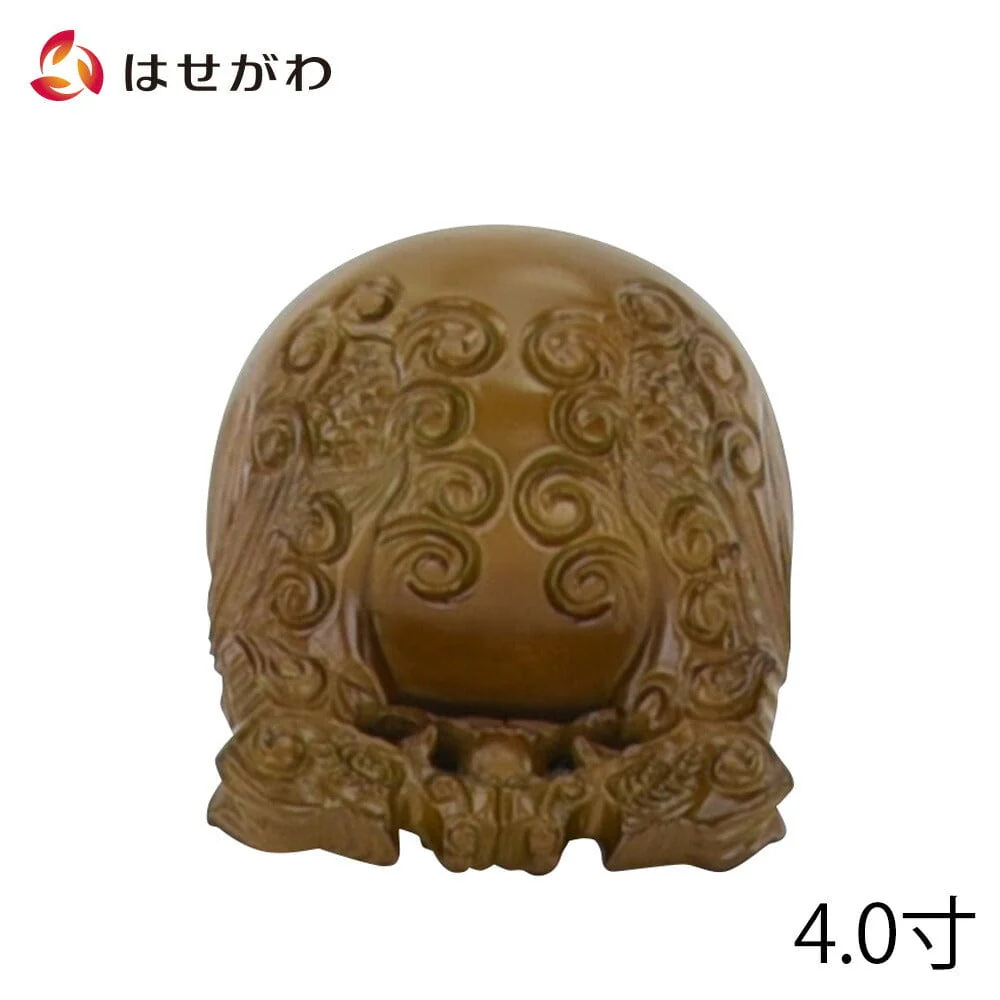 木魚 龍彫 4.0寸