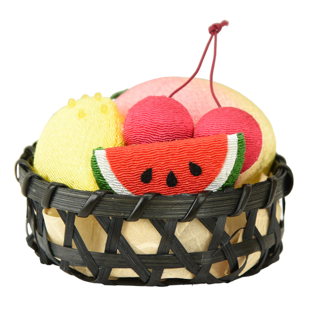 ちりめん 夏のお供物フルーツ かご入 - Image 3