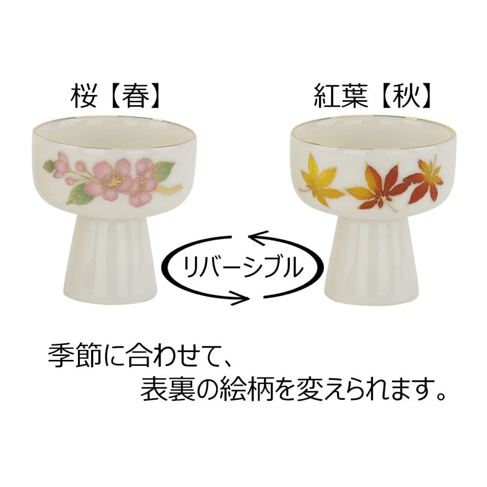仏飯器 桜 もみじ 市の倉 1.8寸 - Image 3