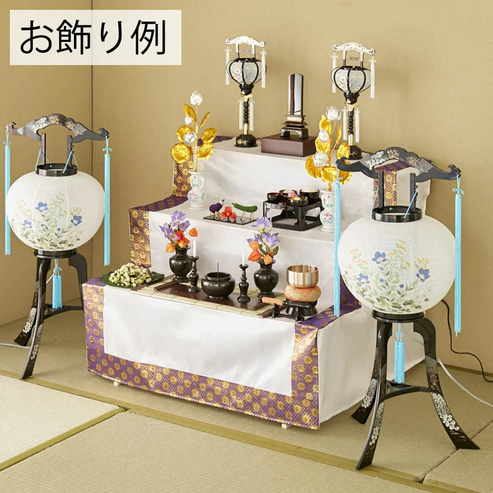 回転 こもれび 菊桔梗 2個セット - Image 2