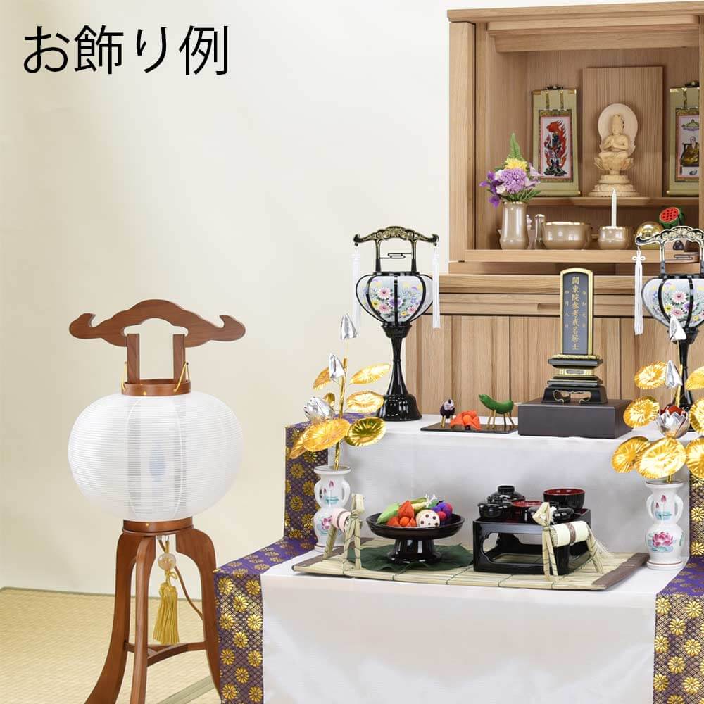姫行灯 ケヤキ調 無地 - Image 4