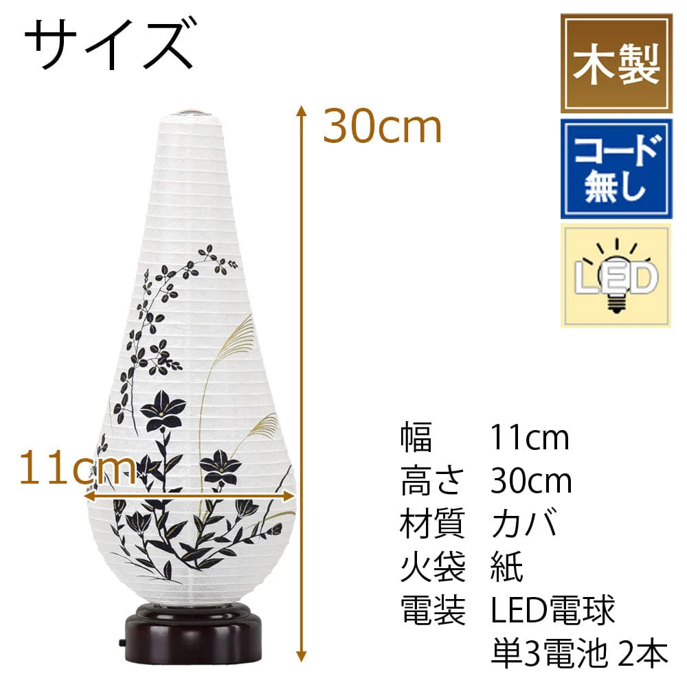 新型 結花 3号 LED 桔梗に萩 - Image 2