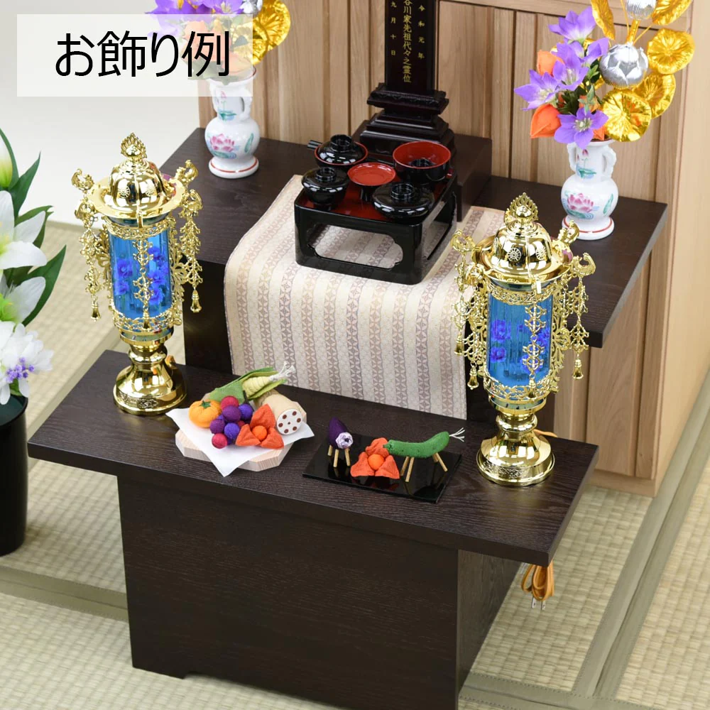 霊前灯 バブル灯 7号 ブルー対 - Image 7